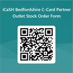 QRCode for iCaSH Bedfordshire C-Card Partner Outlet Stock Order Form